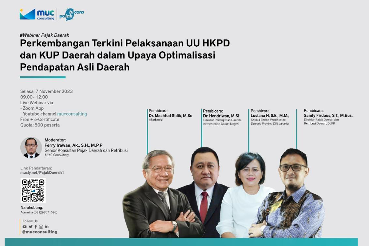 Dorong Optimalisasi Pendapatan Daerah, MUC Gelar Webinar UU HKPD